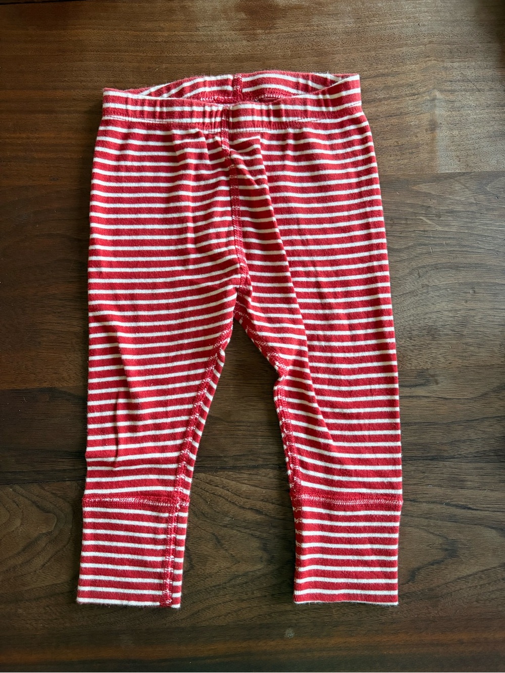 Hanna Andersson Baby Wiggle Pants In Organic Cotton, Red and White Stripes